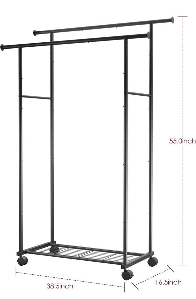 (New) Double Rods Clothes Rack - photo 2