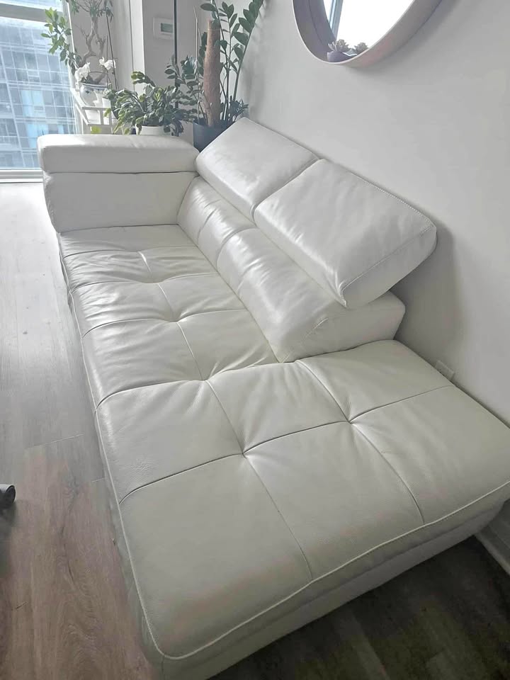 White Leather Couch