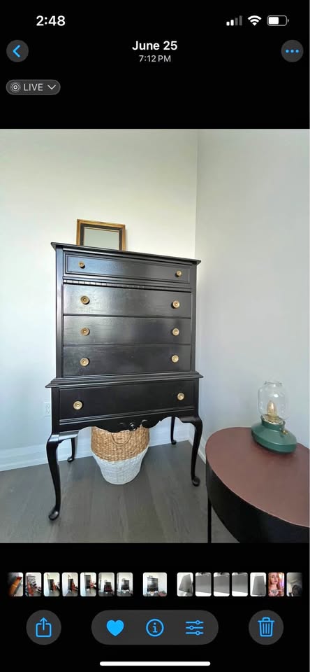 ANTIQUE SOLID WALNUT DRESSER