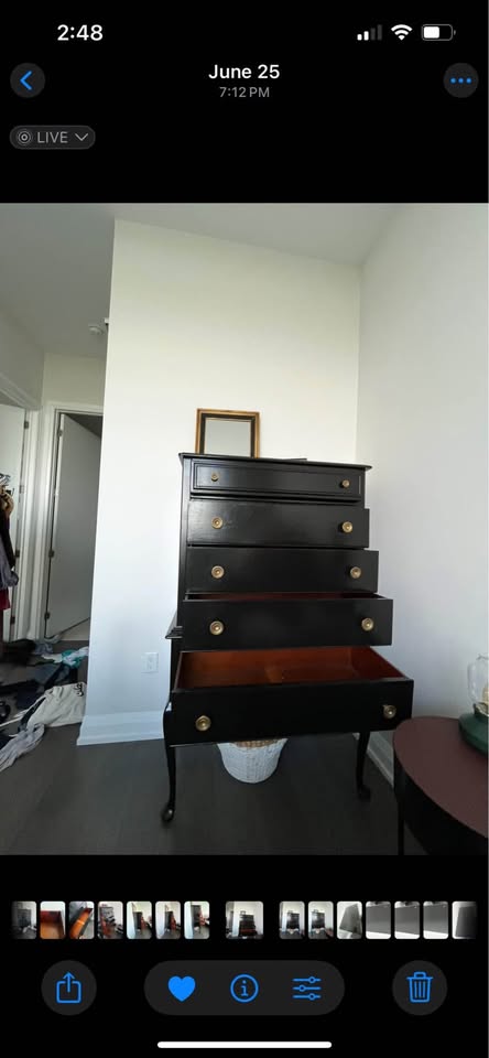 ANTIQUE SOLID WALNUT DRESSER - photo 2