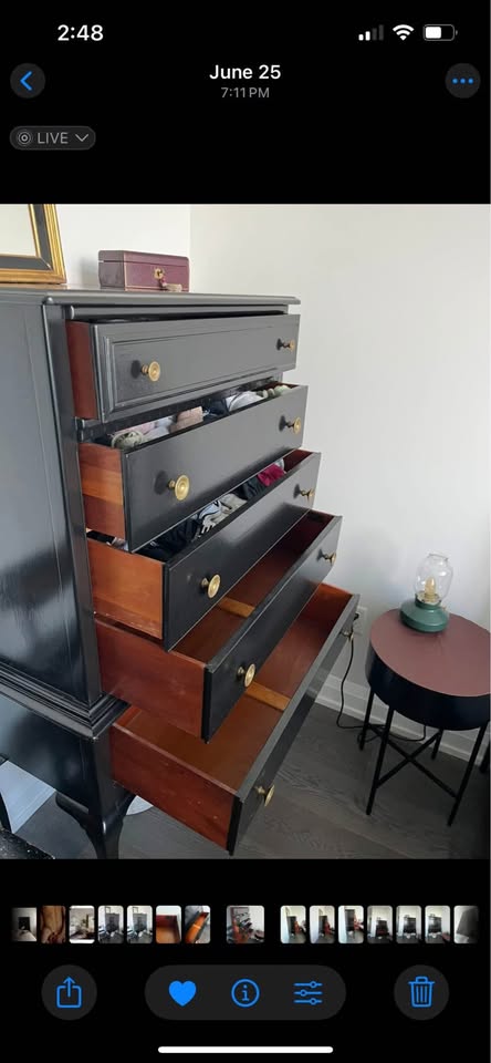 ANTIQUE SOLID WALNUT DRESSER - photo 4
