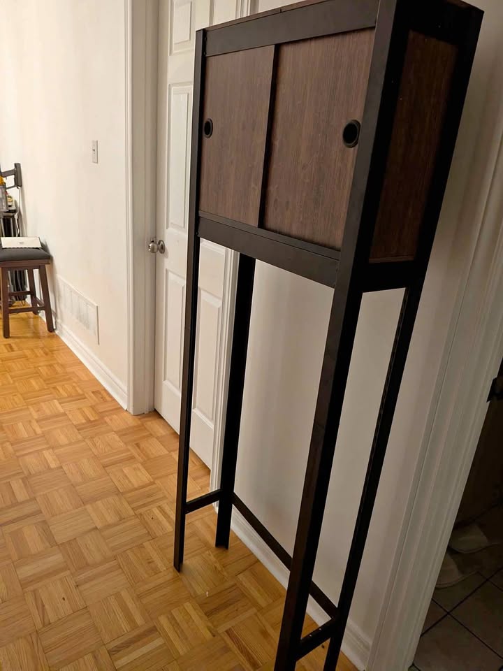 Over toilet shelf