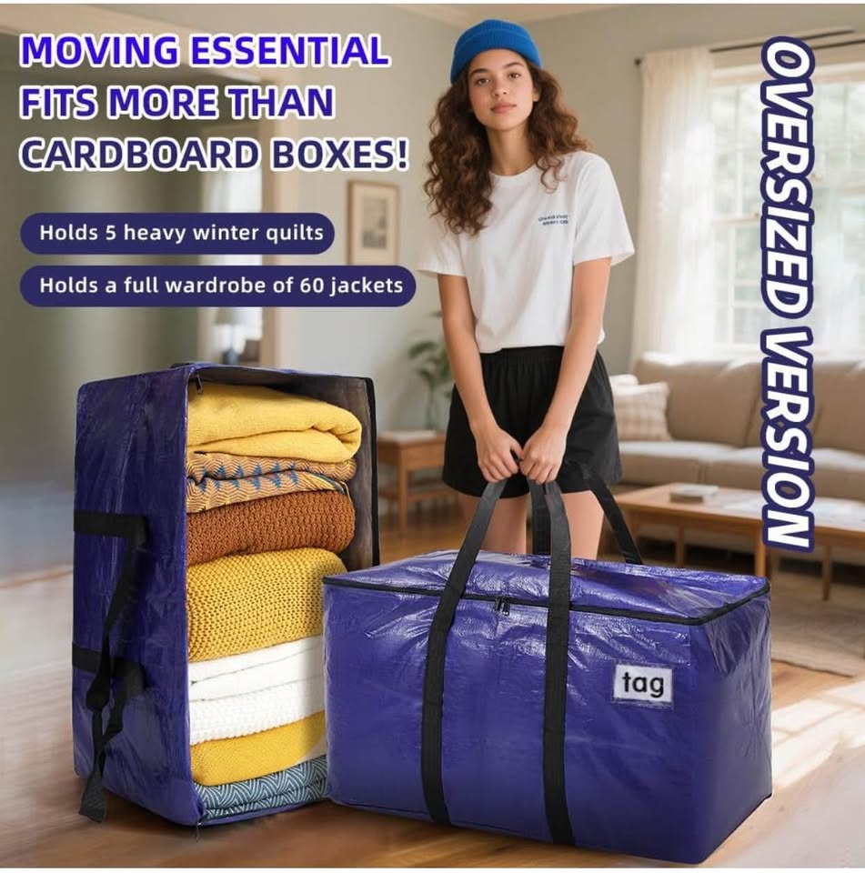 (4*Pack)Extra Large Heavy-Duty Moving Bags - photo 2