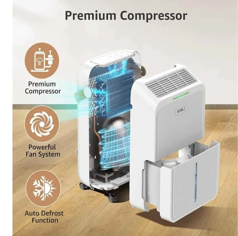 Dehumidifier for Basement with Drain Hose Max 34 Pints image indicator(9)