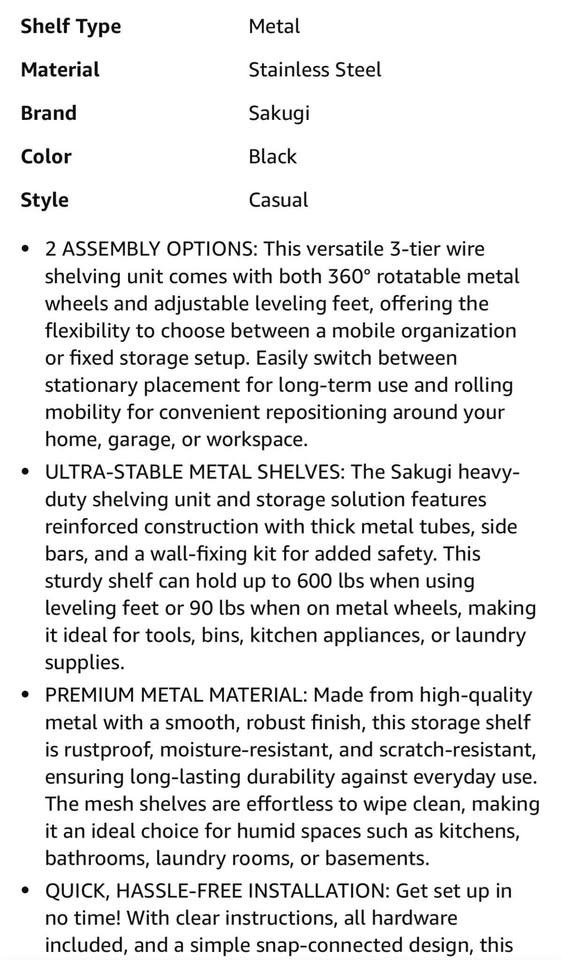 (New) Metal Shelf Organizer - photo 4