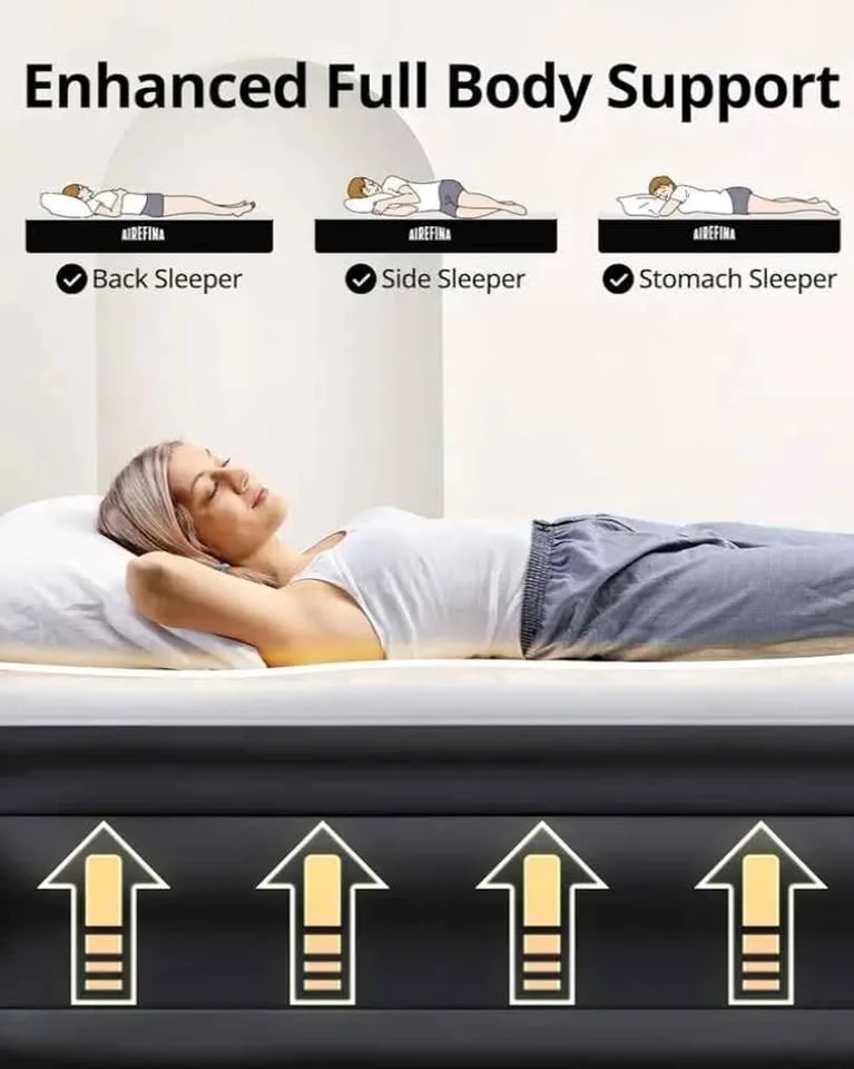 Airefina Queen Air Mattress with Built-in Pump image indicator(2)