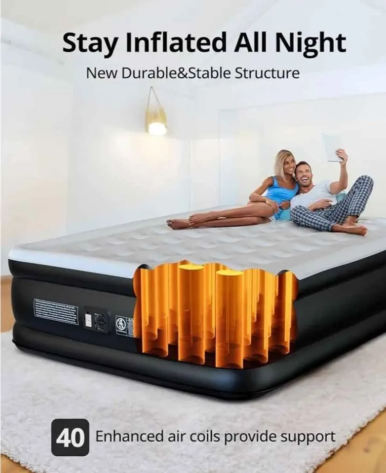 Airefina Queen Air Mattress with Built-in Pump image indicator(7)