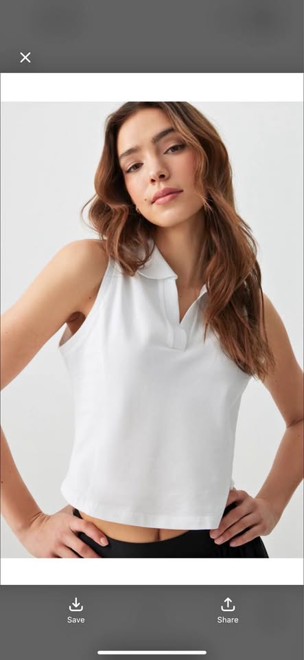Ardene Sleeveless fitted polo