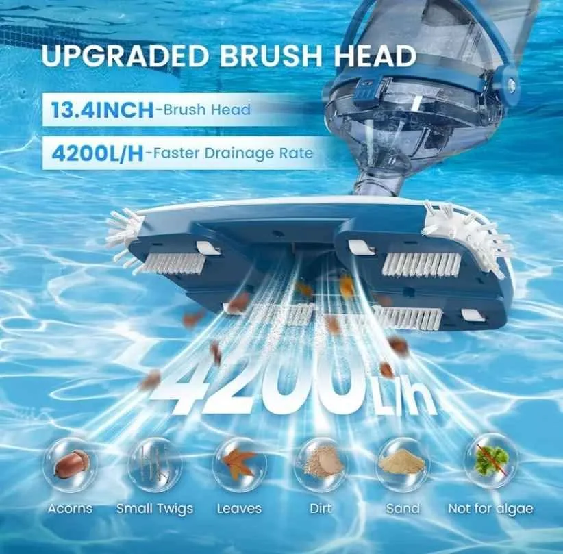 ENHULK Pool Vacuum for Above Ground Pools, 2025 Upgraded image indicator(2)