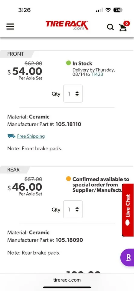 Jeep Renegade Brake Pads image indicator(6)