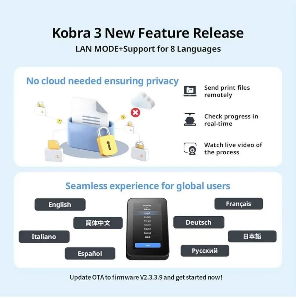 ANYCUBIC Kobra 3 3D Printer Smart Multicolor Printing image indicator(7)