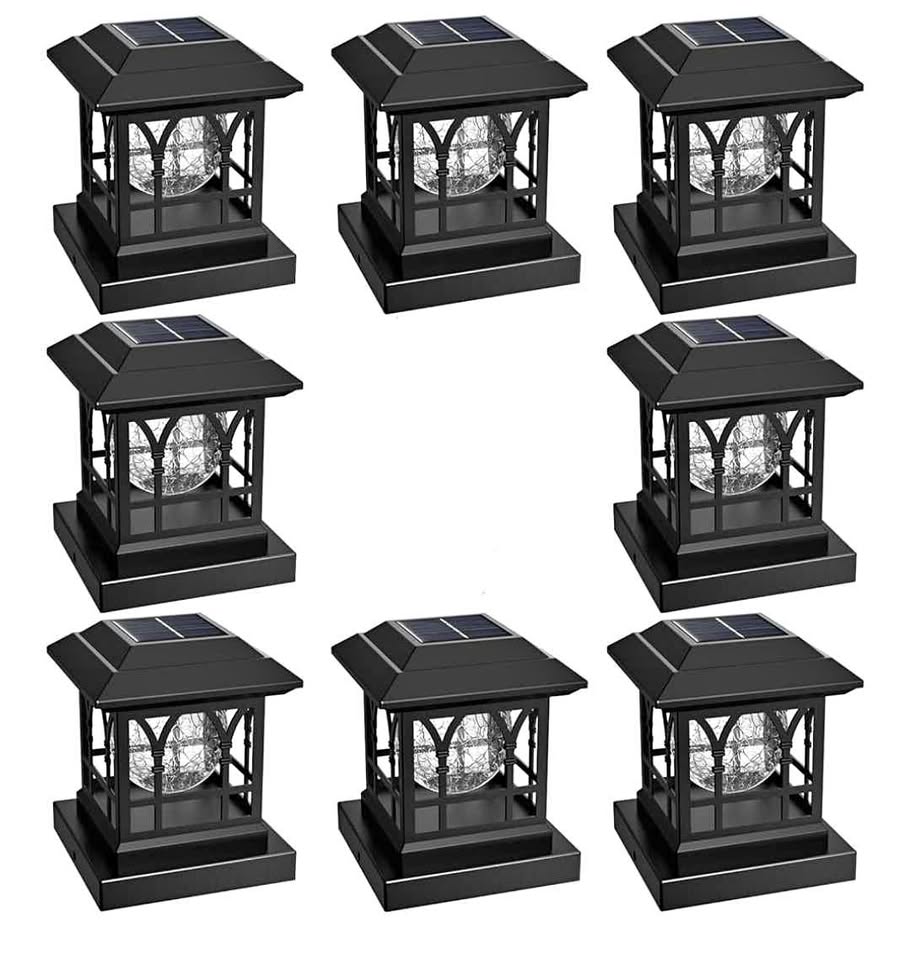 AEFRELEOHT Solar powered Post Cap Light, Model SL1688-8