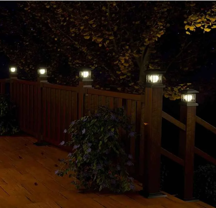 AEFRELEOHT Solar powered Post Cap Light, Model SL1688-8 image indicator(7)