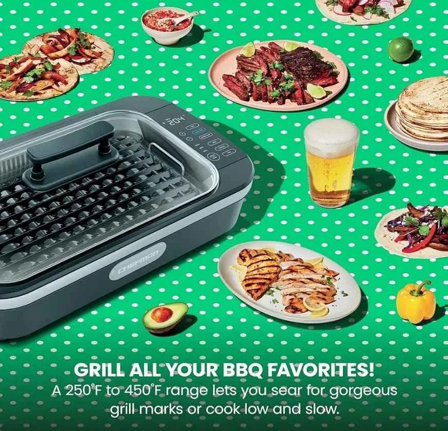 Chefman AccuGrill Smokeless Indoor Grill image indicator(4)