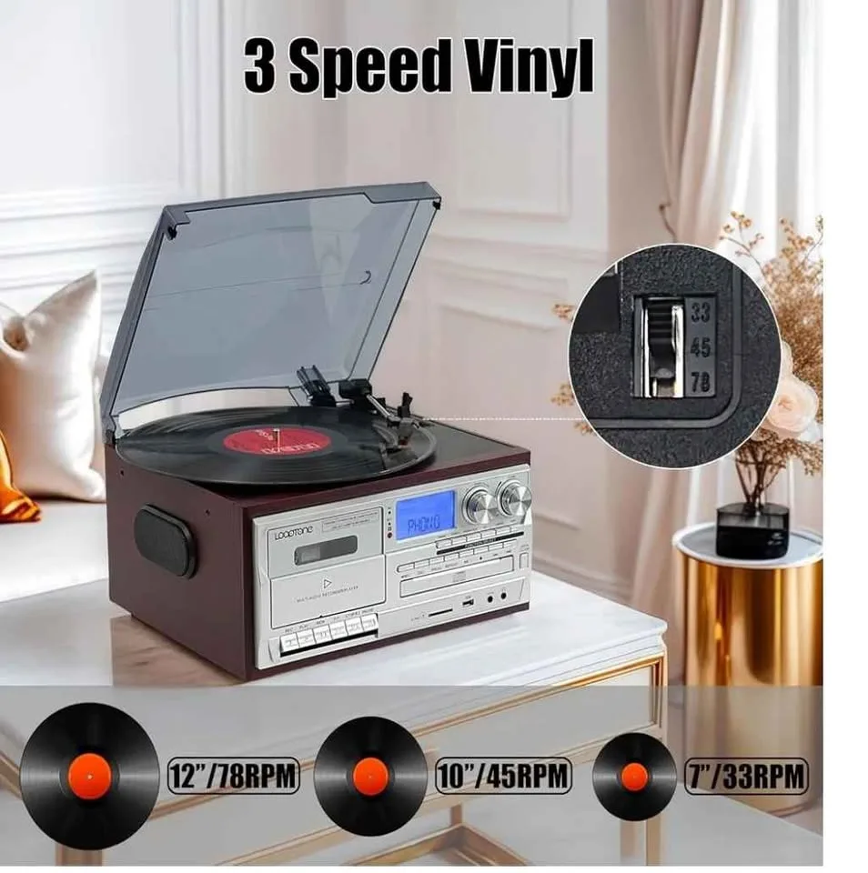 Looptone TR-18FCD, a vintage-inspired record player image indicator(3)