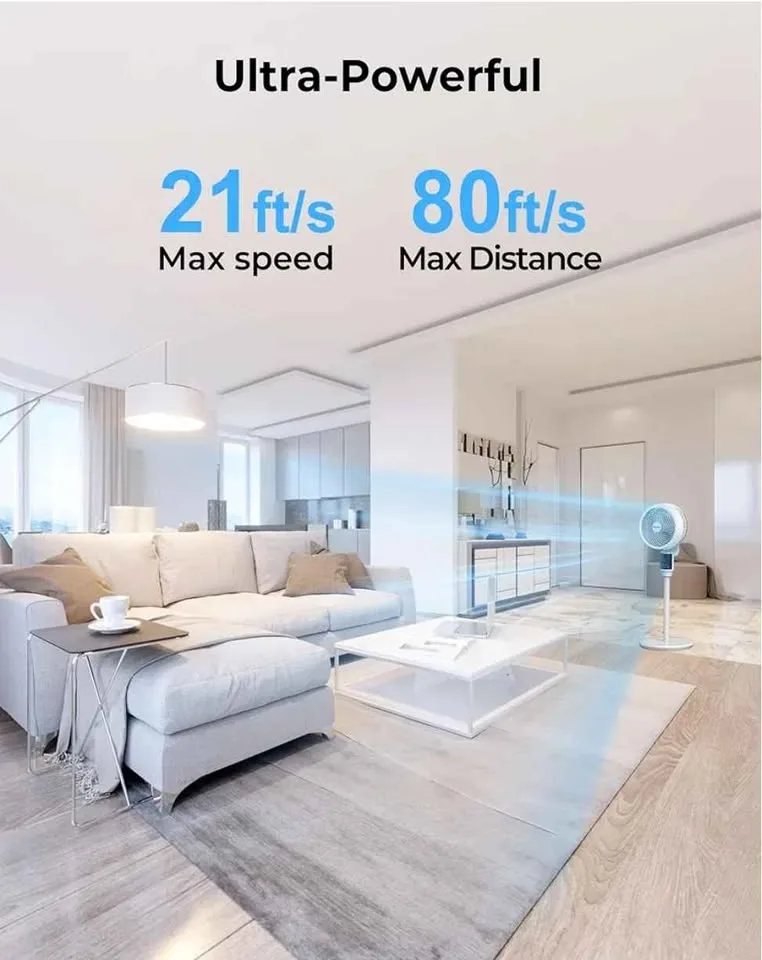 Abolee Pedestal Whole Room Air Circulator Fan image indicator(3)