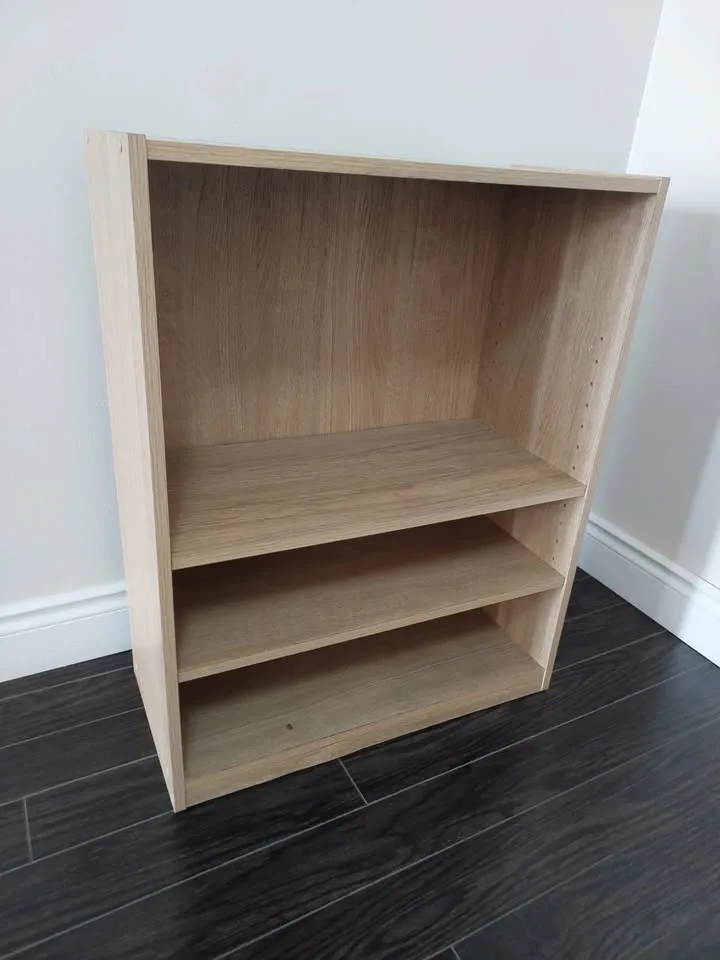 3-Tier Wooden Bookshelf Storage Shelf – Light Oak Finish image indicator(3)