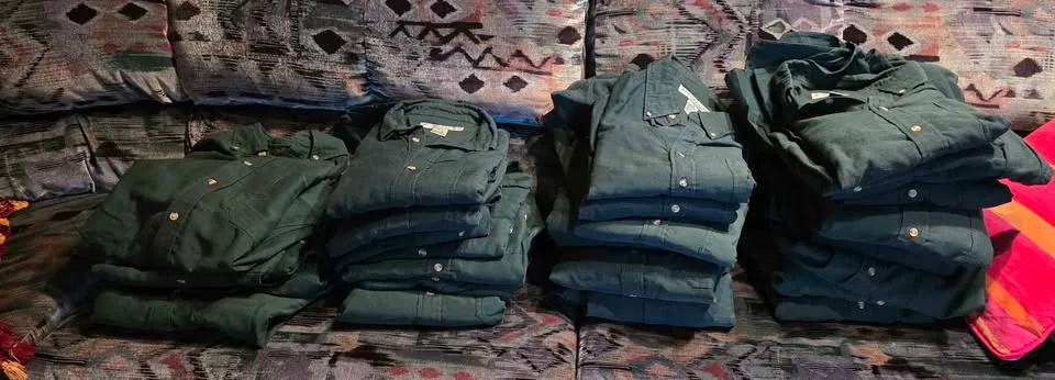 100% Cotton Long Sleeved Button Up Shirts image indicator(2)