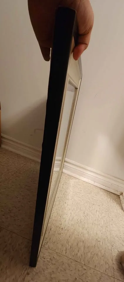 Silver and Black Mirror 25" x 21" image indicator(3)