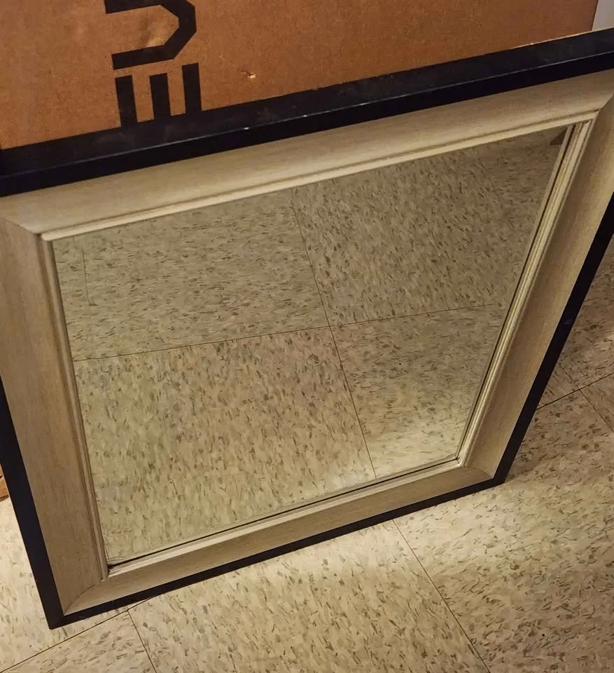 Silver and Black Mirror 25" x 21" image indicator(5)