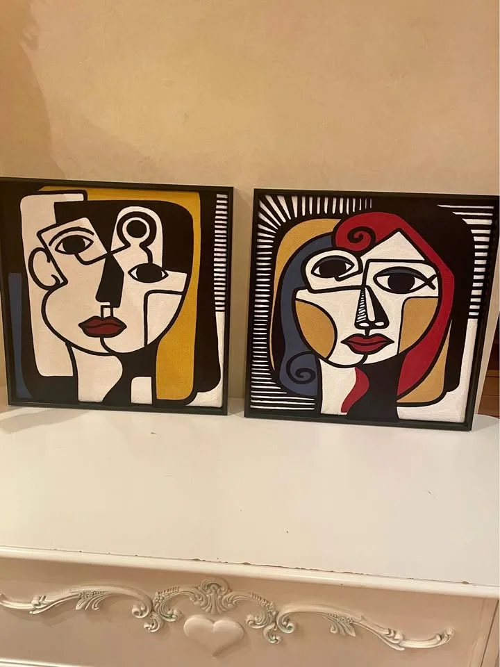 Pair of wood frames 17”x17”x1.25” thumbnail