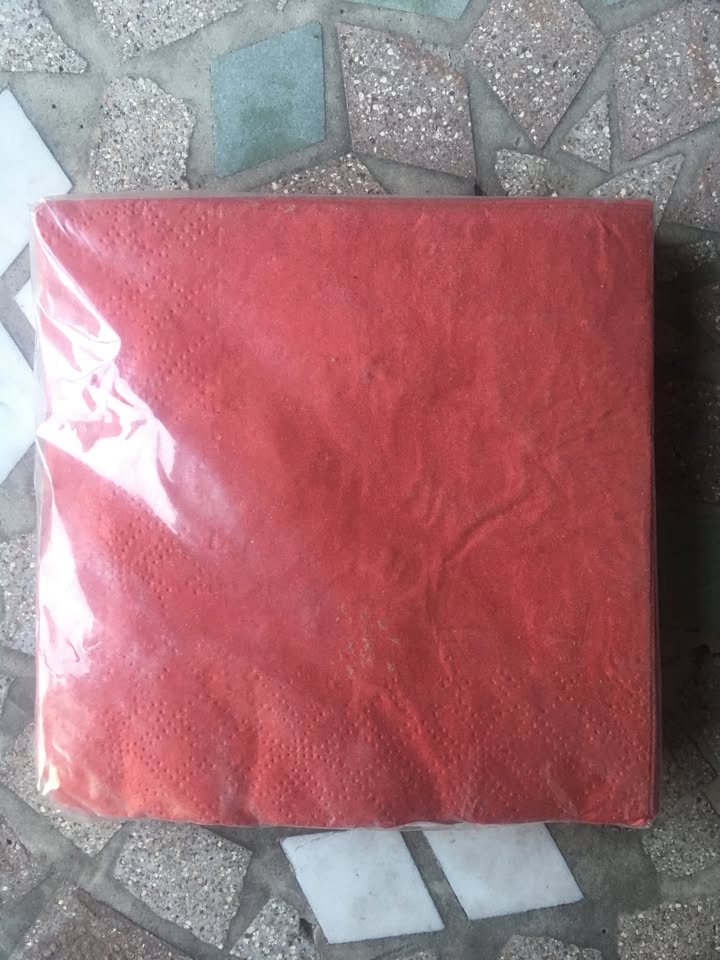 Red With Gold Foil Merry Christmas Cocktail Napkins - photo 3