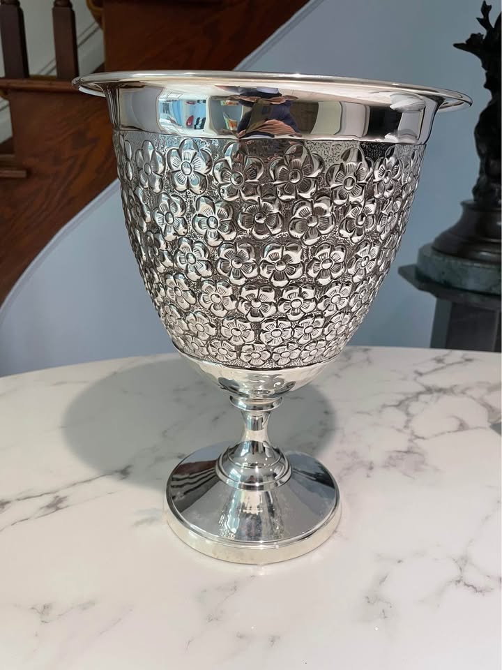 Silver plated vase/ice bucket - photo 5