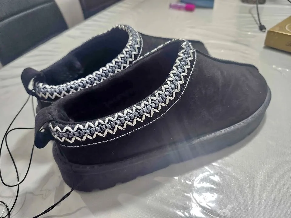 Faux Suede Embroidered Slipper Booties size 9 – $20 thumbnail