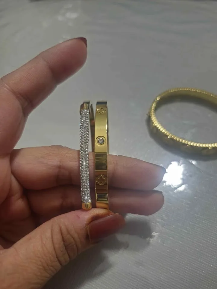 ✨ Luxury 4pcs Gold Stainless Steel Bracelet Set – $30 ✨ image indicator(7)