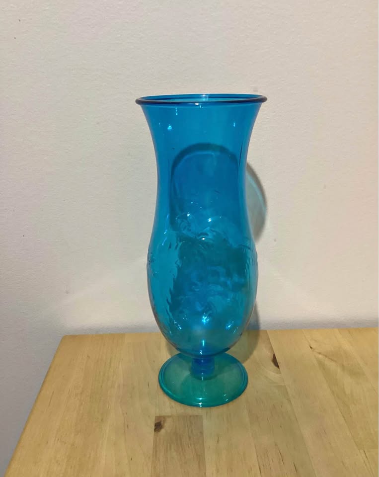 Blue drink glass