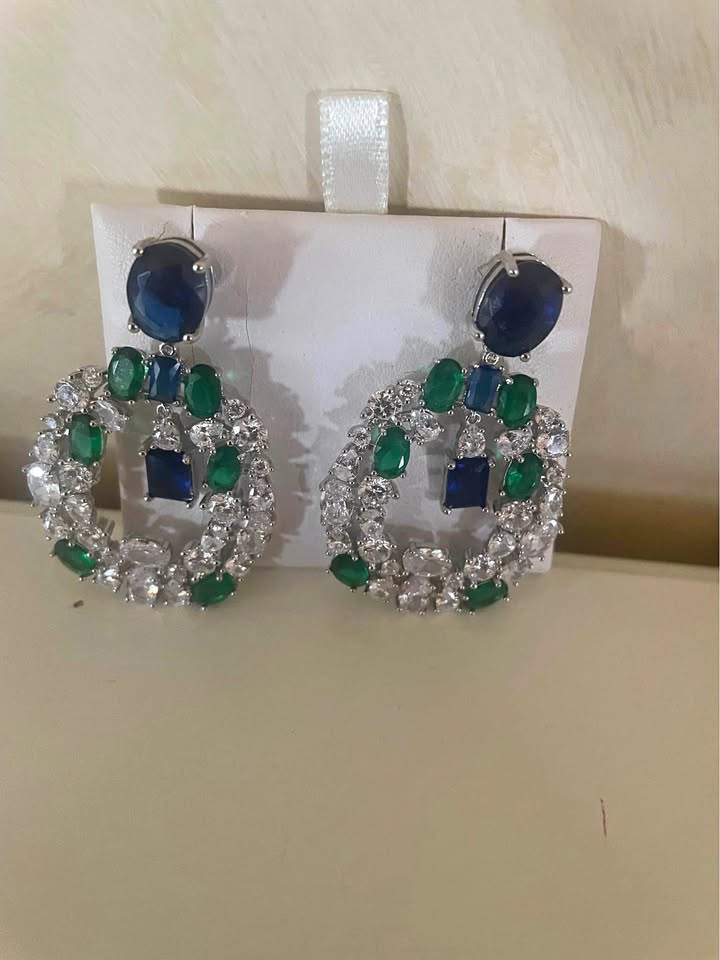Sterling silver earrings 1.5”