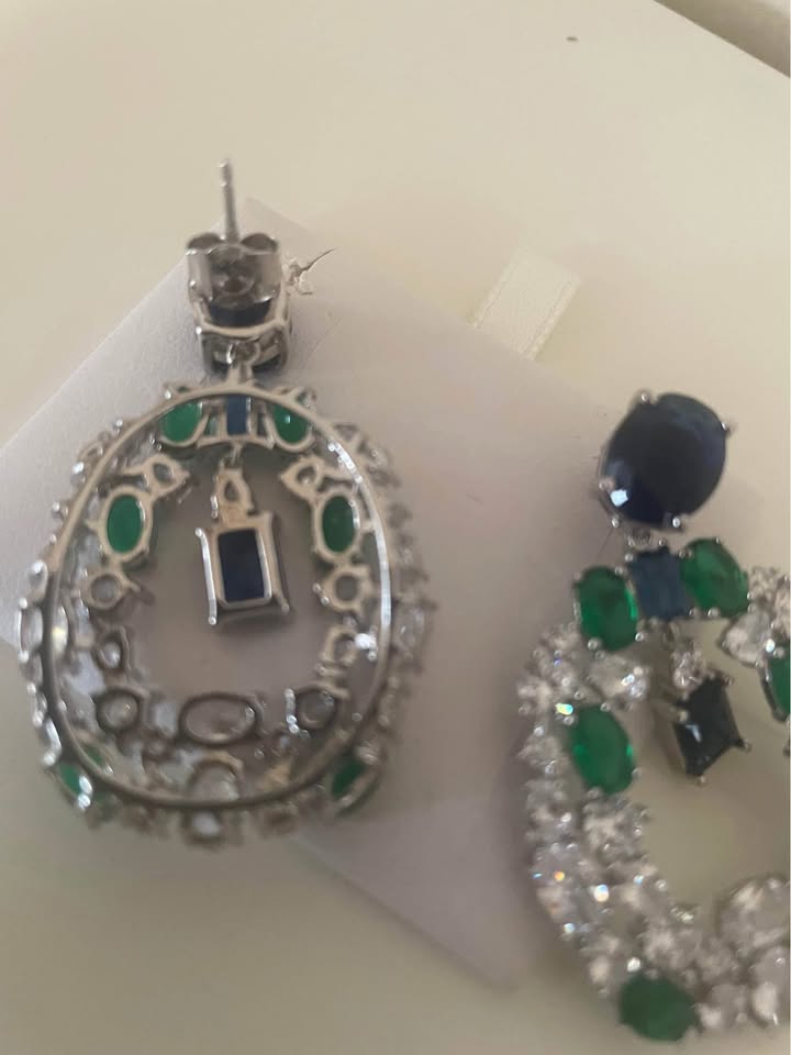 Sterling silver earrings 1.5” - photo 2