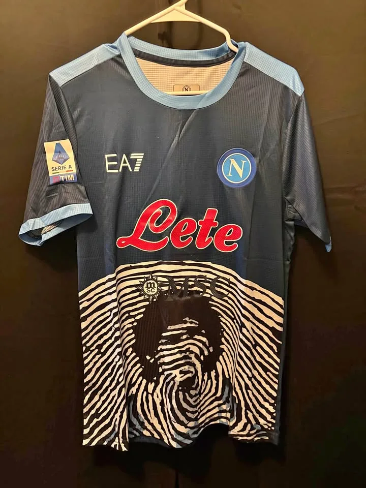 EA7 Armani Napoli Maradona soccer jersey