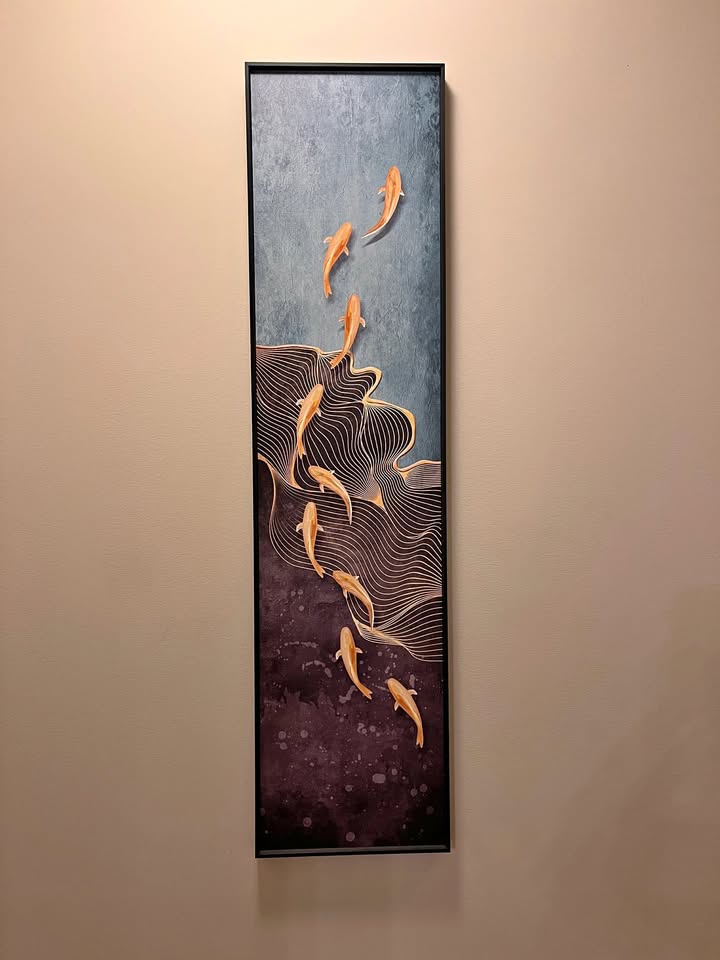 Moving sell pure cotton canvas + metal frame Picture