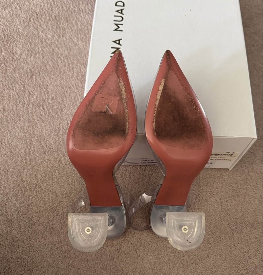 Amina Muaddi | Holli Glass Slingback - photo 4