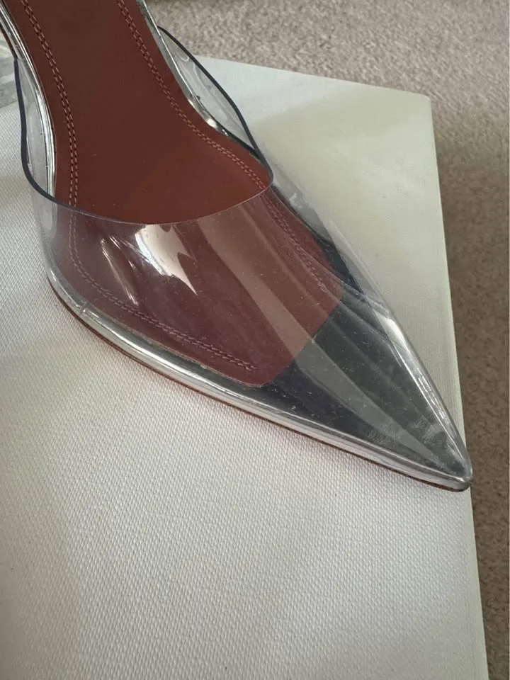 Amina Muaddi | Holli Glass Slingback image indicator(7)