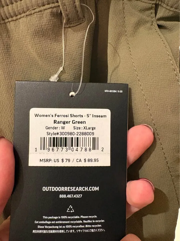 Women's shorts Outdoor Research Ferossi XL brand new image indicator(2)