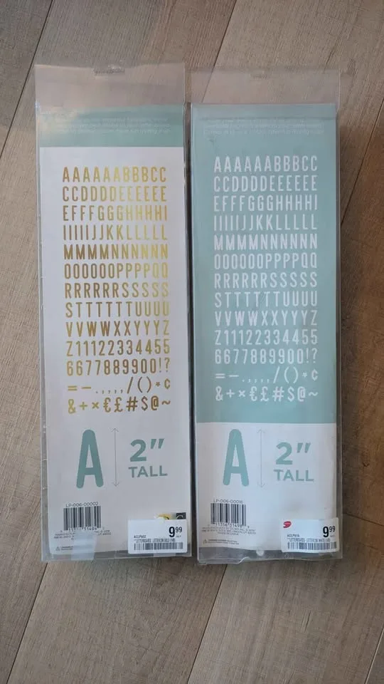 2" letter board letters - Gold & White image indicator(2)