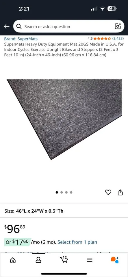 Spin Bike with Mat & Cadence Sensor image indicator(3)