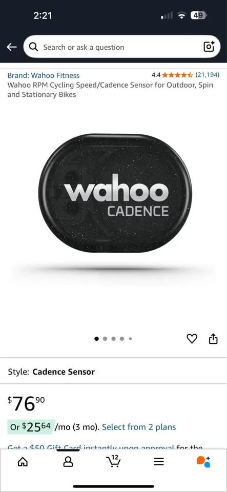 Spin Bike with Mat & Cadence Sensor image indicator(4)