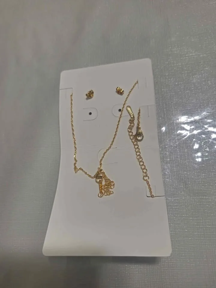 4pcs Stainless Steel Minimalist Four-Leaf Clover Jewelry Set image indicator(3)