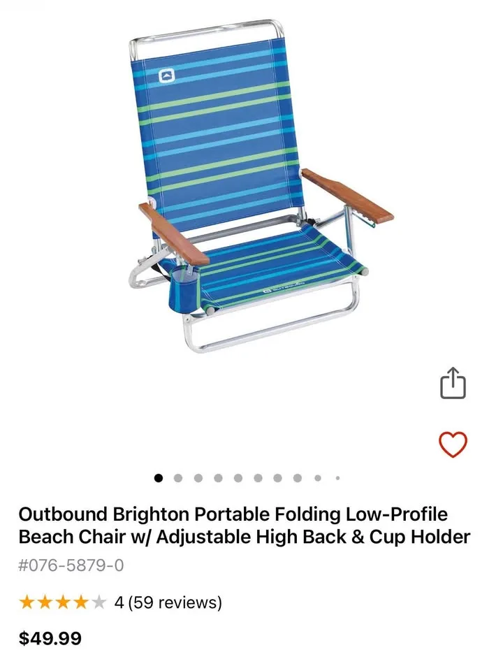 Two Outbound Brighton Beach Chairs image indicator(4)