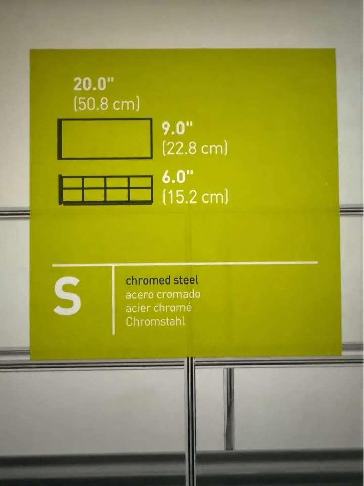 2x Simplehuman Cabinet Organizers - 9” Chrome NEW image indicator(5)