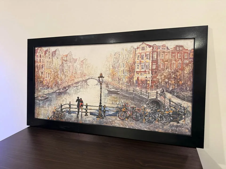 Art Print in Black Frame - Amsterdam Lovers image indicator(2)