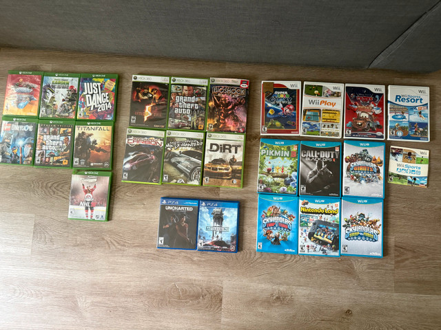Assorted Video Games Xbox, Playstation, Nintendo Wii U