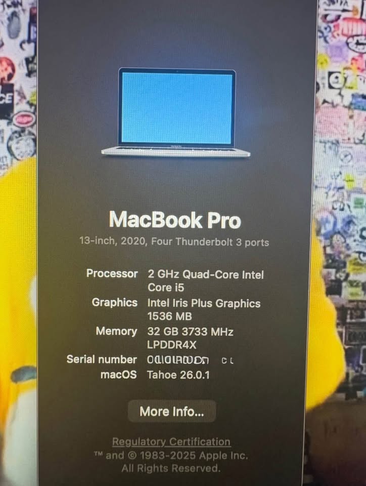 MacBook Pro 13” - 1TB 32G Ram - photo 2