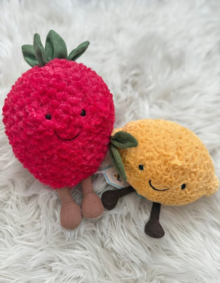 RARE Amuseables Strawberry and Amuseables Lemon Jellycat🍓🍋