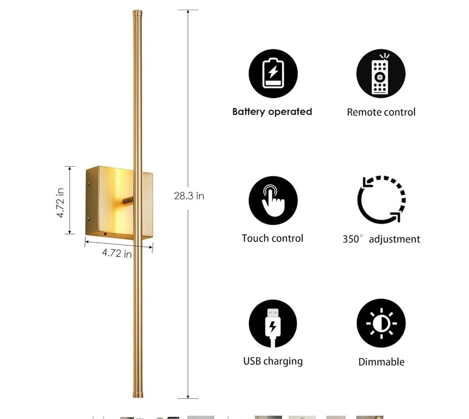 Dimmable Wall Sconces Set of Two - photo 3