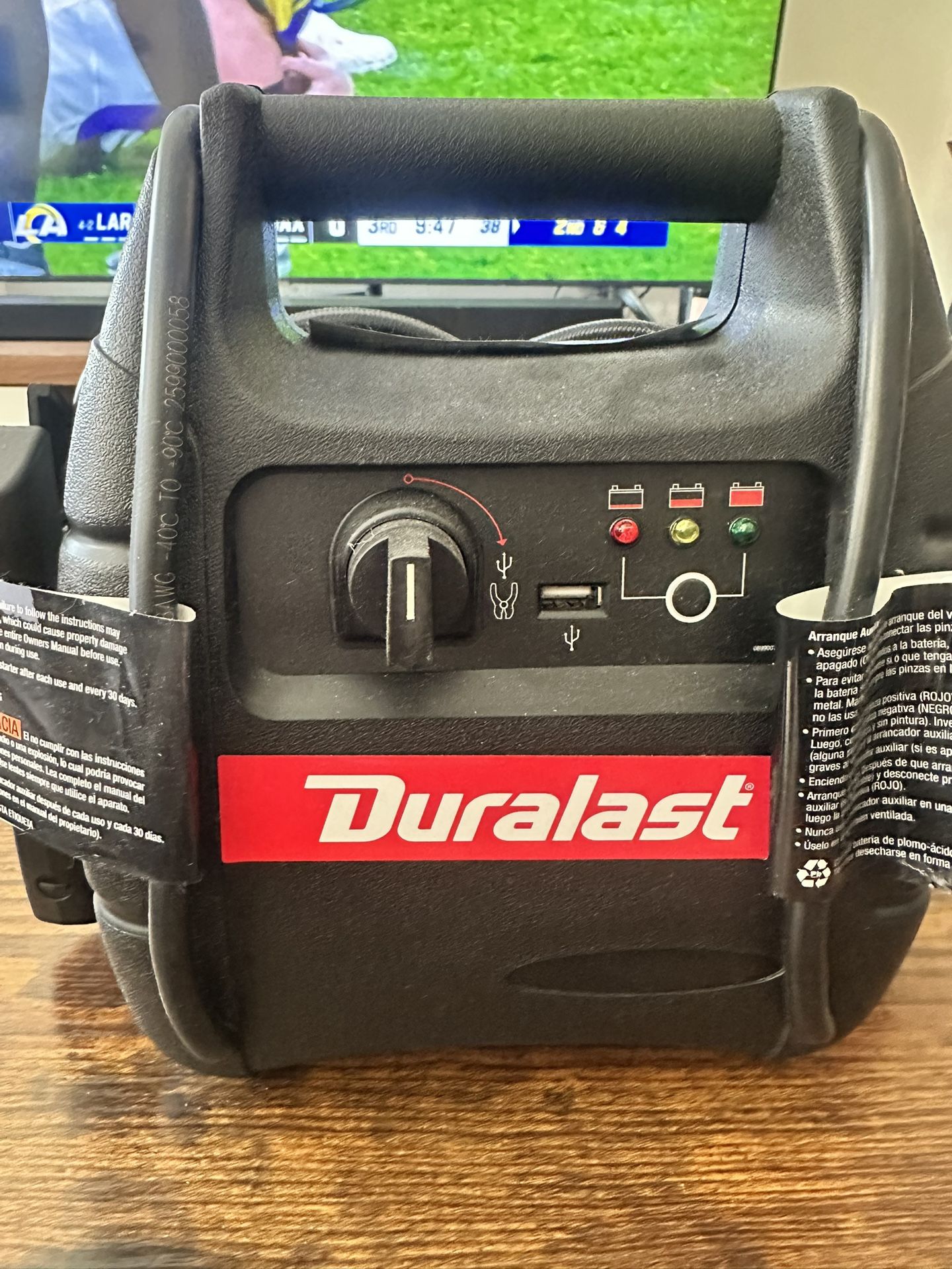 DuraLast Battery Jump Starter With Compressor