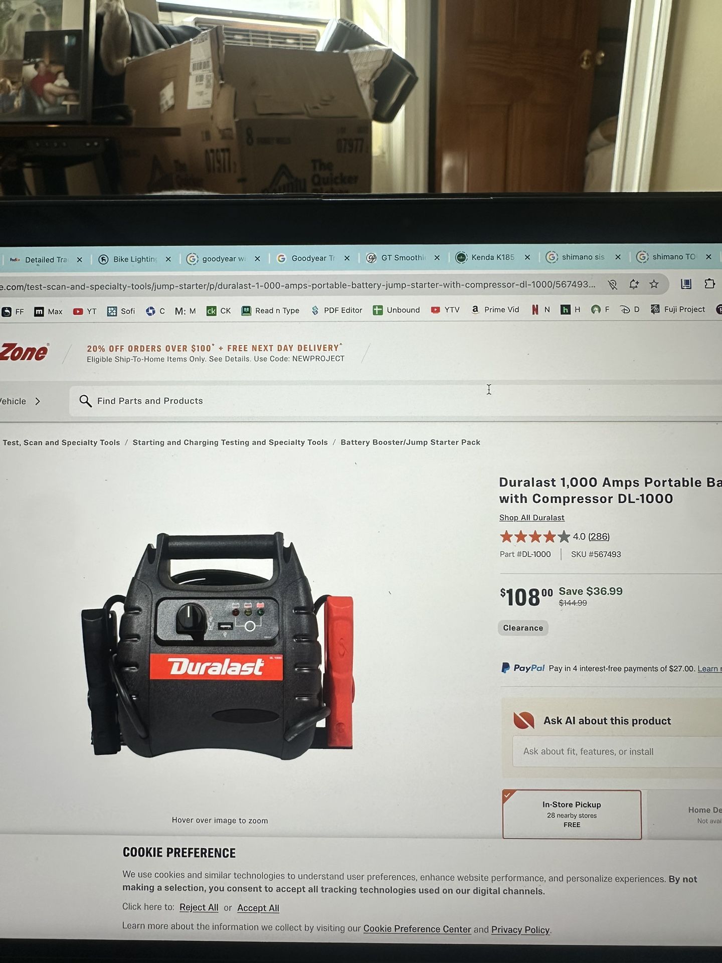 DuraLast Battery Jump Starter With Compressor - photo 4